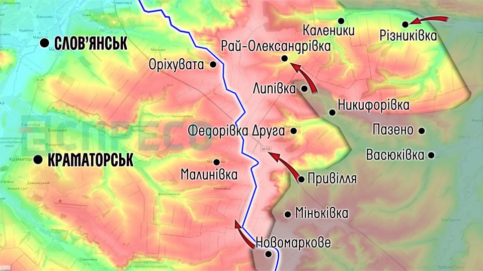Карта бойових дій за 21-28 лютого