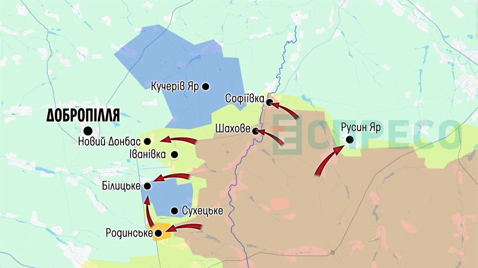 Карта бойових дій за 1-7 березня