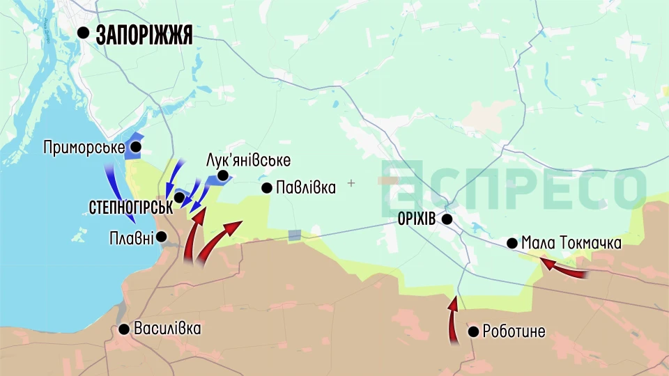 Карта бойових дій за 1-7 березня