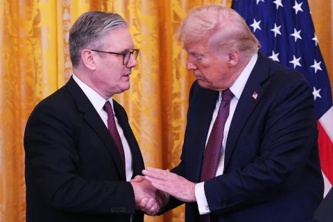 Кір Стармер та Дональд Трамп