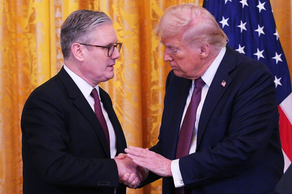 Кір Стармер та Дональд Трамп