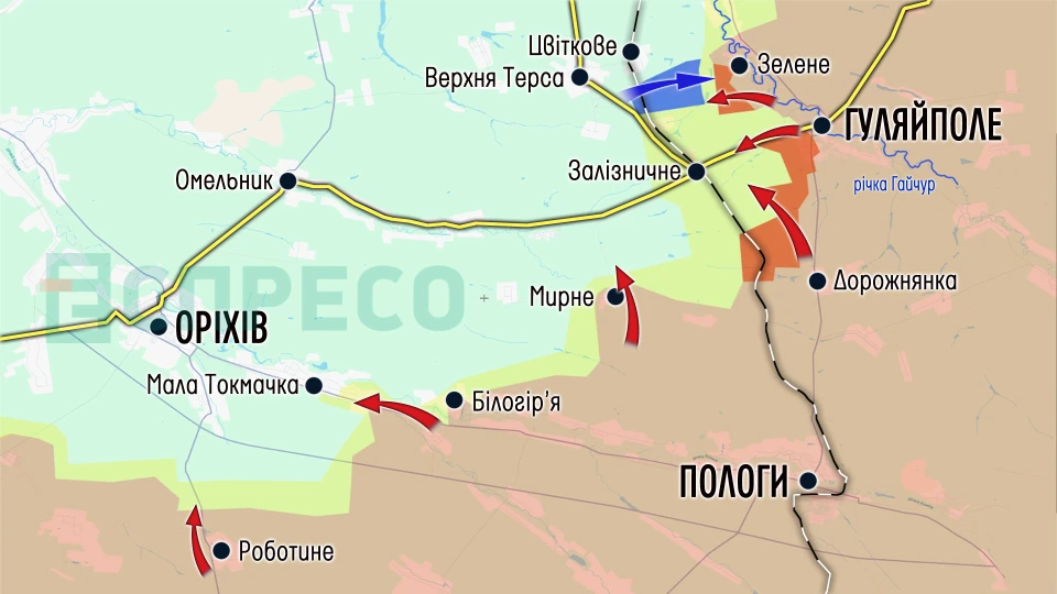 Карта бойових дій за 7-14 березня