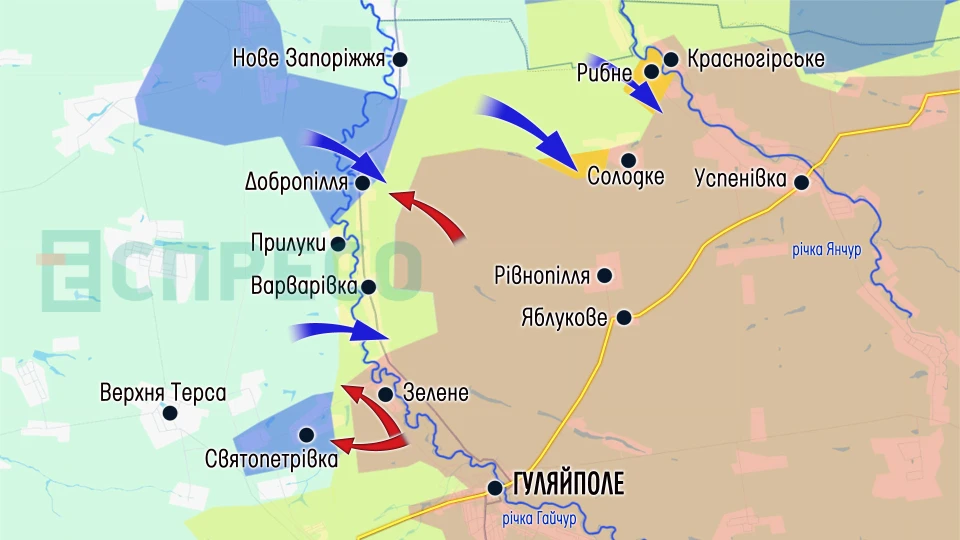 Карта бойових дій за 14-21 березня