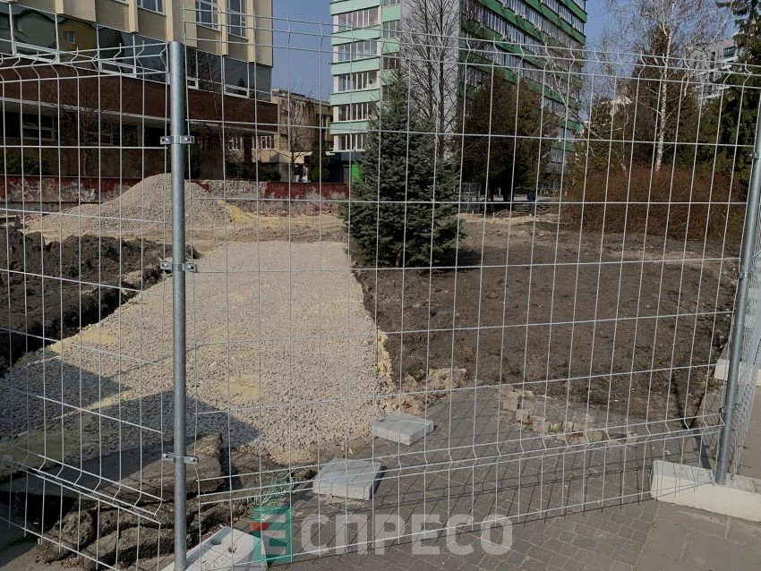 Будівництво бульвару на проспекті Чорновола
