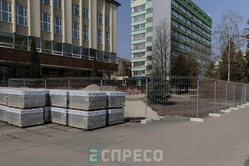Будівництво бульвару на проспекті Чорновола