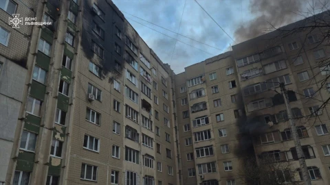 Ліквідація наслідків атаки БПЛА на Львів 24 березня