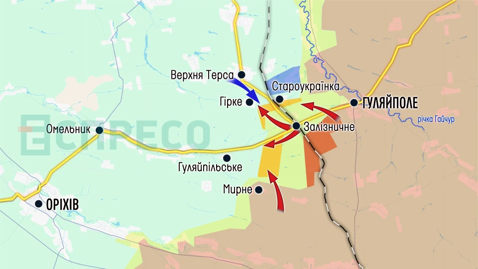 Карта бойових дій за 21-28 березня