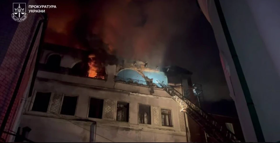 Наслідки атаки ворожого безпілотника по Основʼянському району м. Харкова