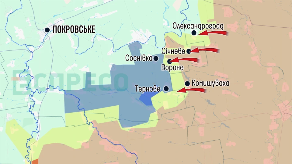 Карта бойових дій за 28 березня – 4 квітня