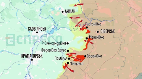 Карта бойових дій за 28 березня – 4 квітня