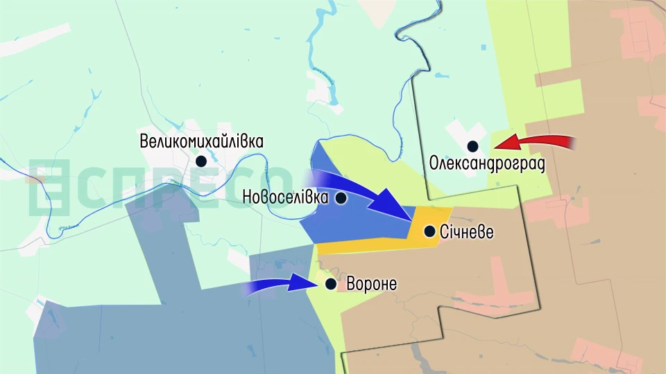 Карта бойових дій за 4-11 квітня