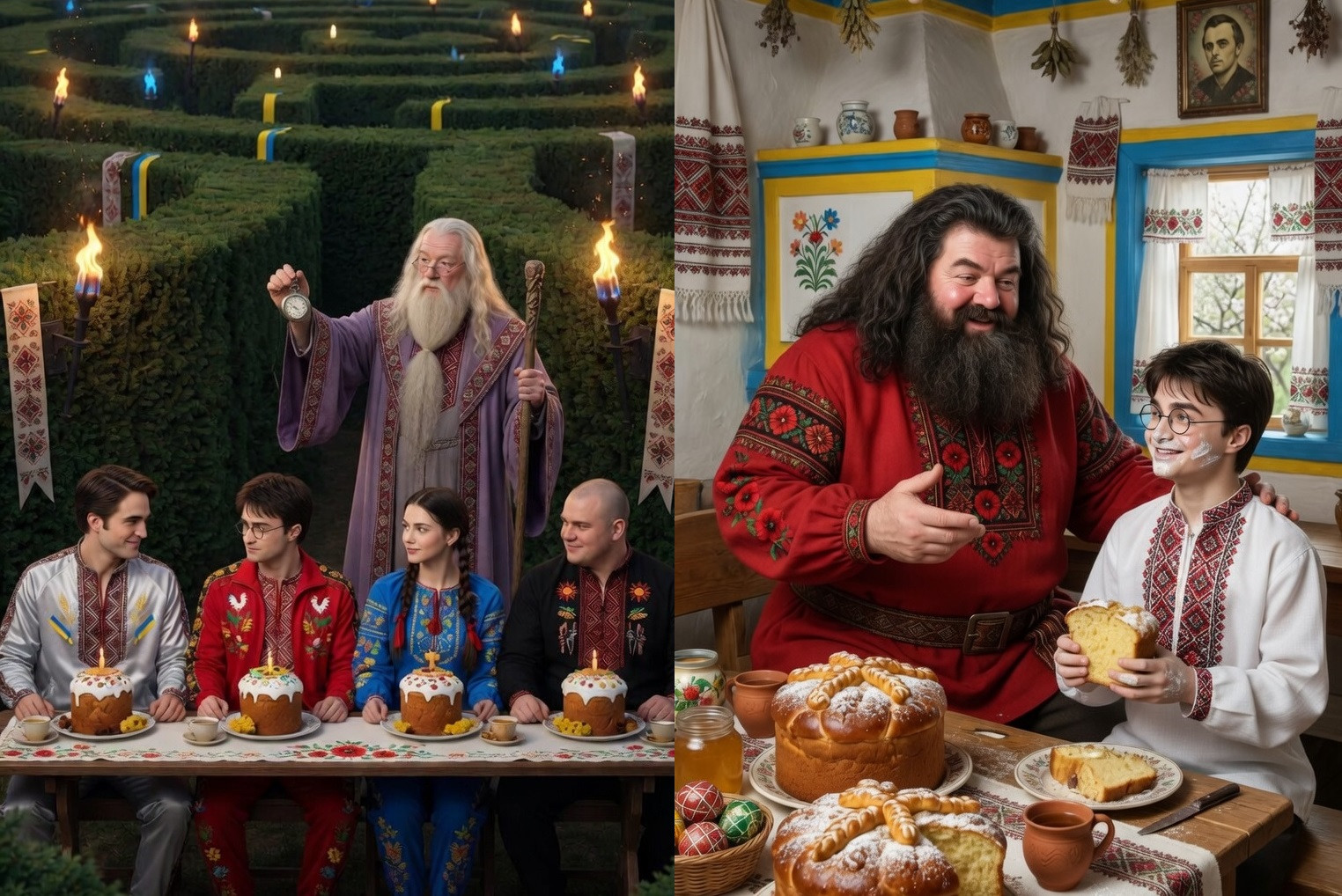 Гаррі Поттер і Великодня паска: завдяки ШІ відому історію показали по-іншому