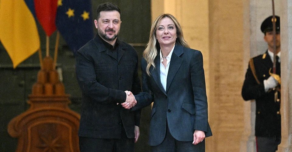 Володимир Зеленський і Джорджія Мелоні