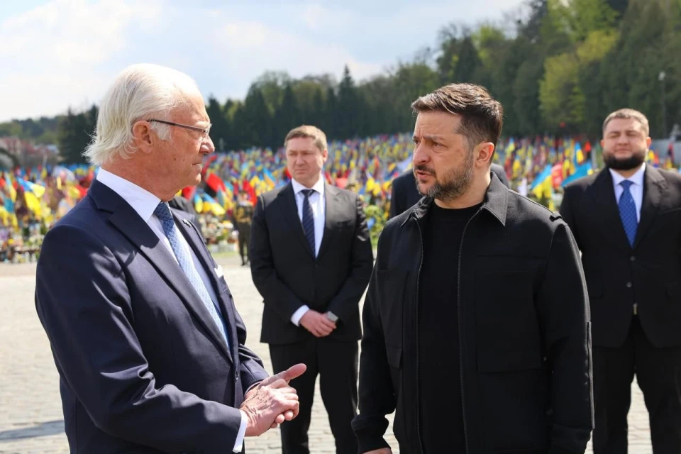 Король Швеції Карл XVI Густав та Зеленський