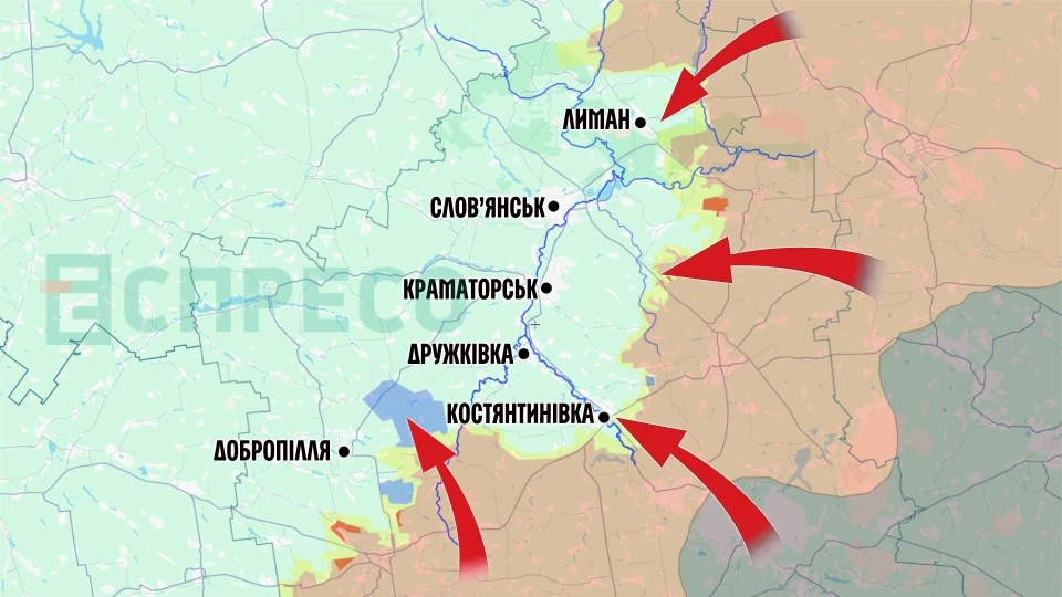 Карта бойових дій за 18-25 квітня