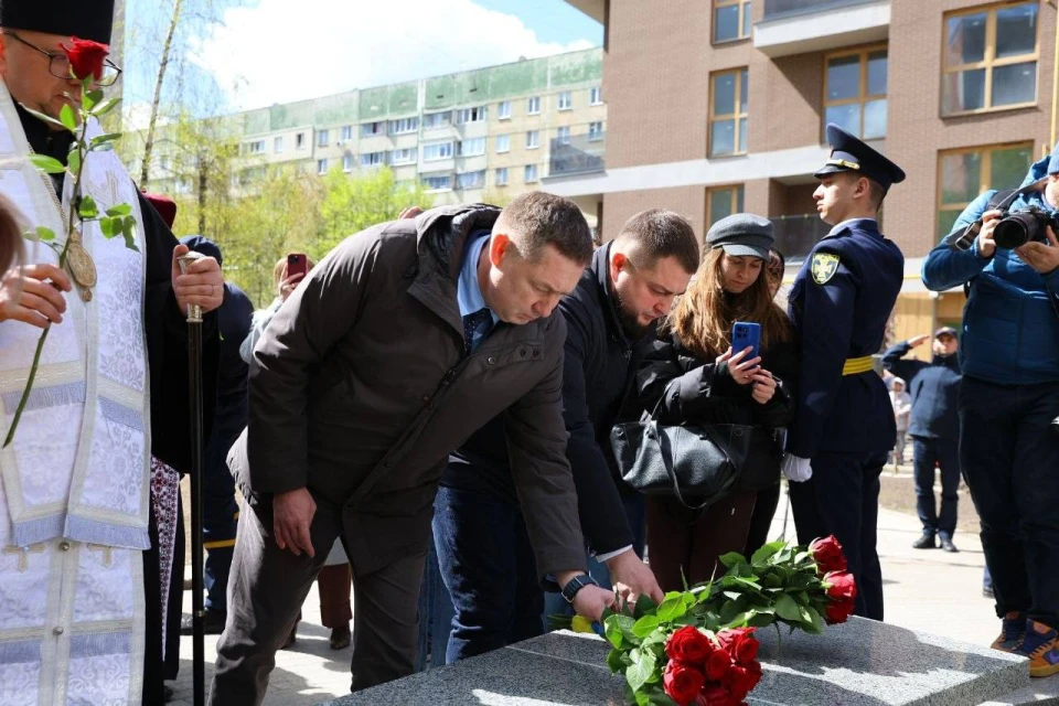 На фото: вшанування пам'яті жертв Чорнобильської катастрофи у Львові в 40-ві роковини трагедії, 26 квітня 2026 року