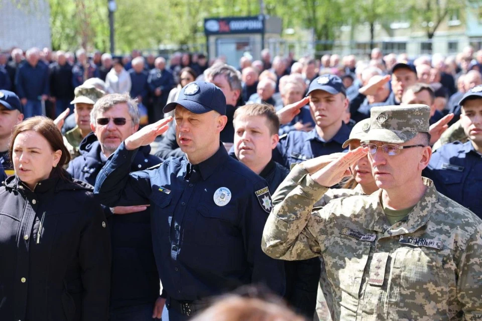 На фото: вшанування пам'яті жертв Чорнобильської катастрофи у Львові в 40-ві роковини трагедії, 26 квітня 2026 року