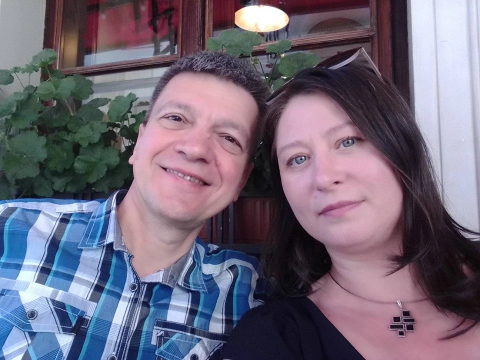 поетеса Галина Крук з чоловіком Сергієм Грицаєнком