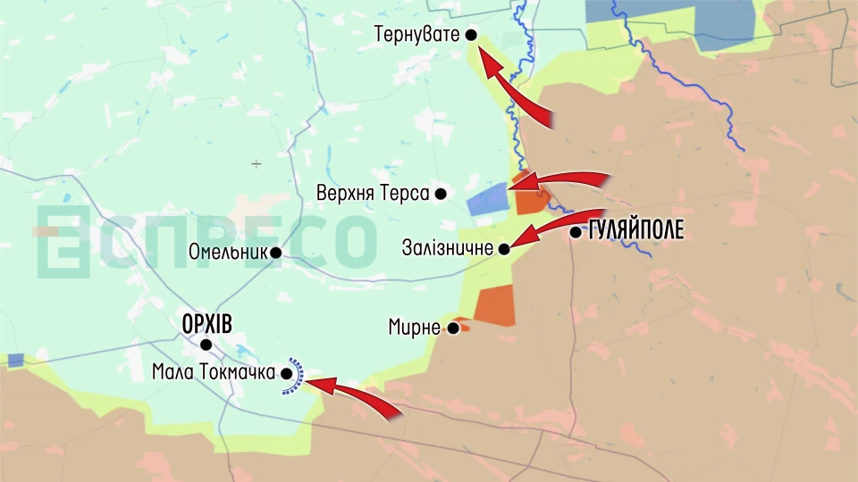 Карта бойових дій за 2-9 травня