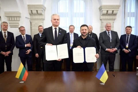 Президент України Володимир Зеленський провів зустріч із Президентом Литви Гітанасом Наусєдою