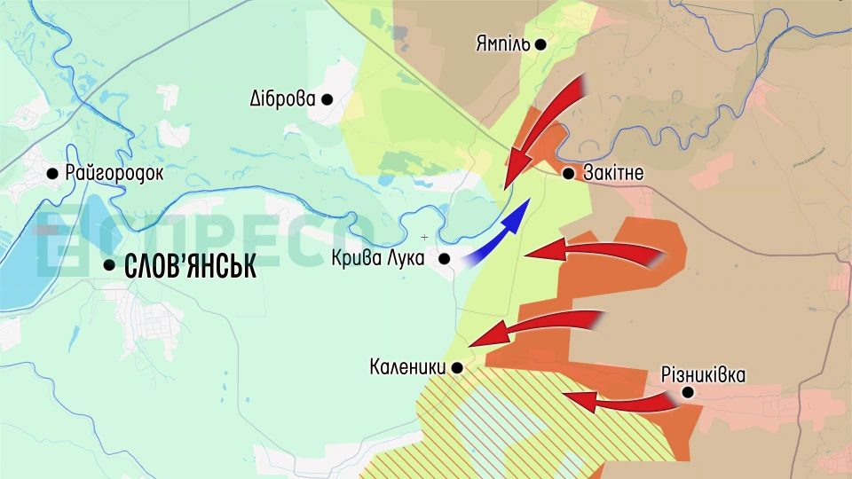 Карта бойових дій за 9-16 травня