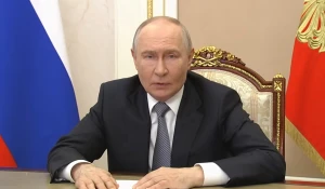 73-річний Володимир Путін на нараді зі своїми силовиками (травень 2026 р.)