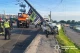 На фото: розбитий автомобіль і повалена електроопора на місці смертельної ДТП у центрі Хмельницького