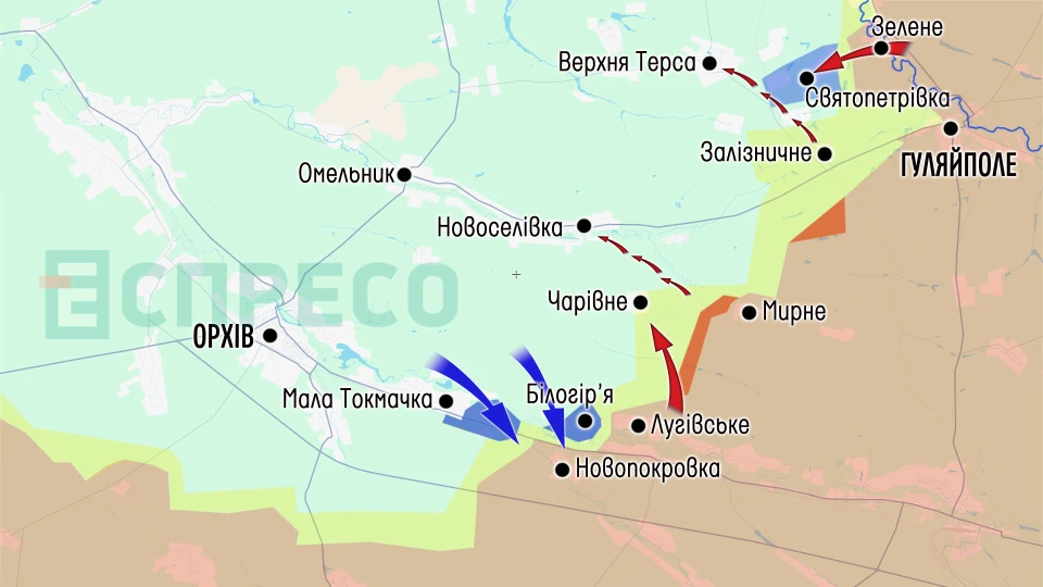 Карта бойових дій за 16-22 травня