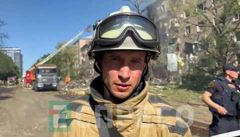 Речник ДСНС у Києві Павло Петров