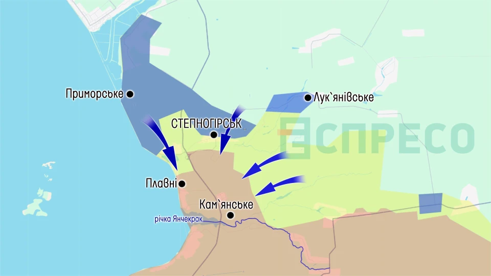 Карта бойових дій за 23-30 травня