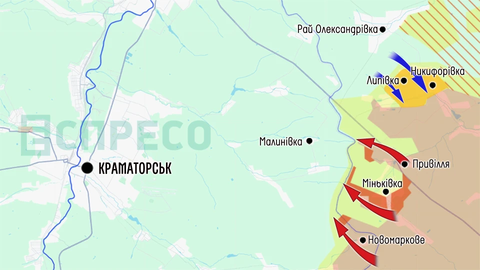 Карта бойових дій за 23-30 травня