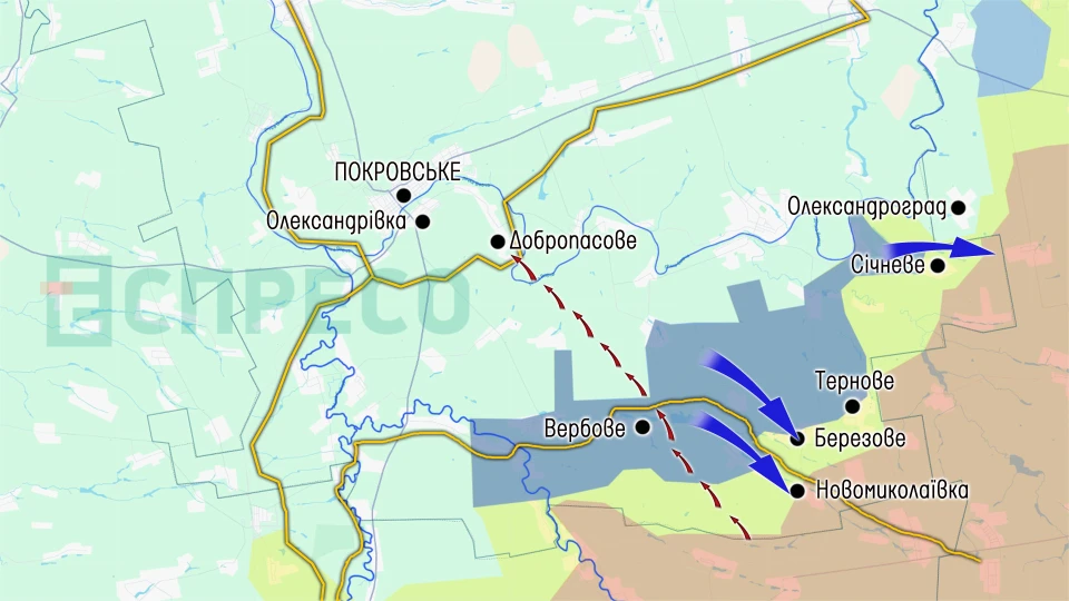 Карта бойових дій за 23-30 травня