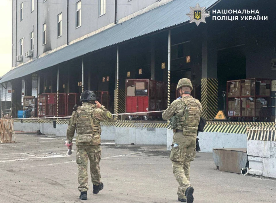 Вибух на поштовому терміналі у Києві