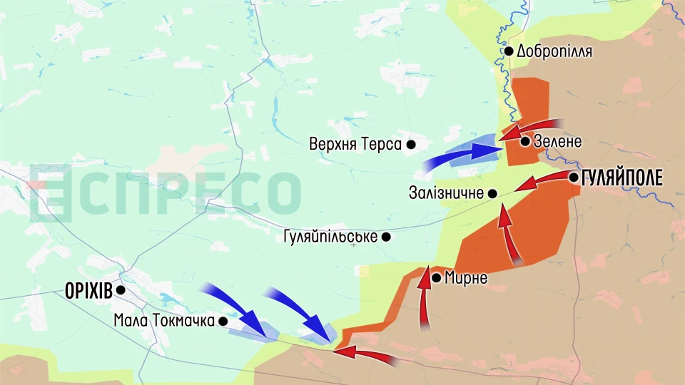 Карта бойових дій за 21-31 травня