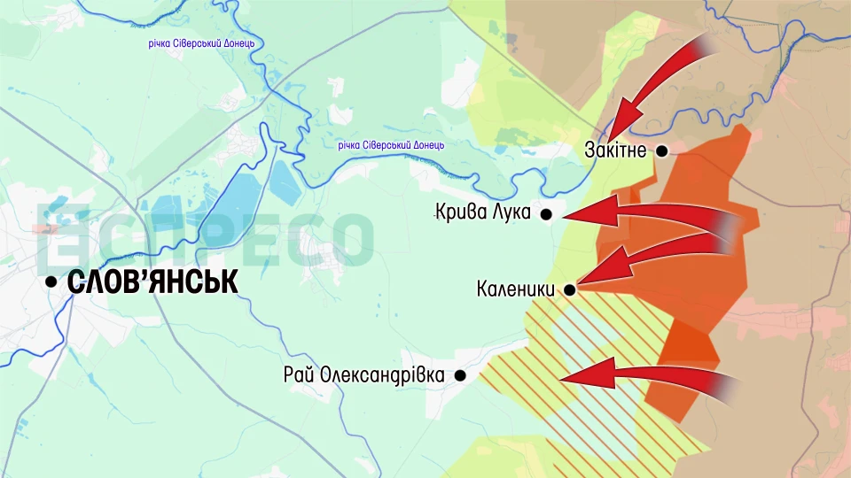 Карта бойових дій за 21-31 травня