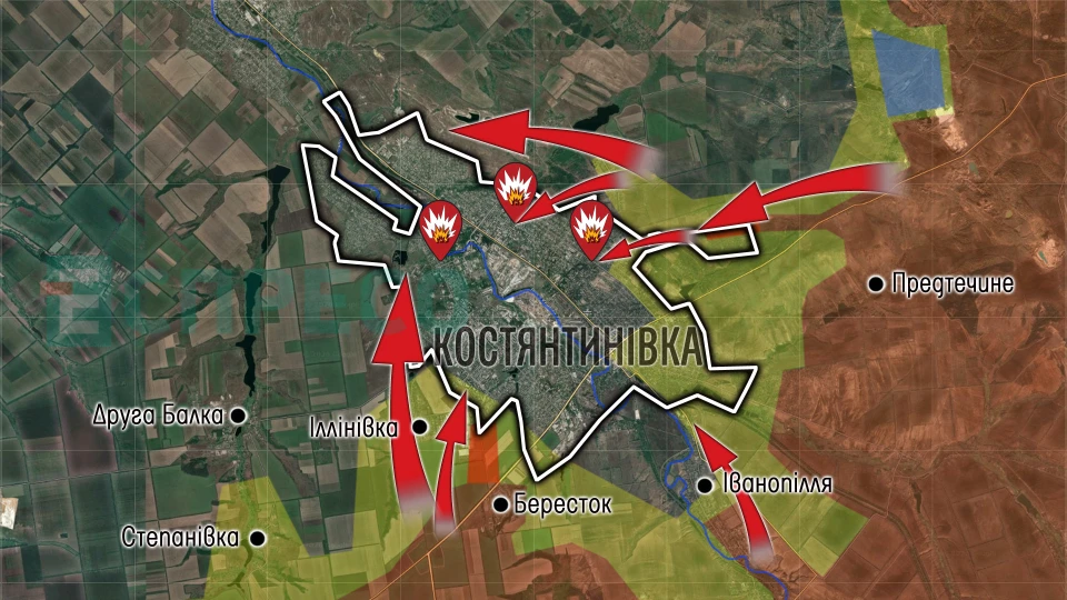 Карта бойових дій за 21-31 травня