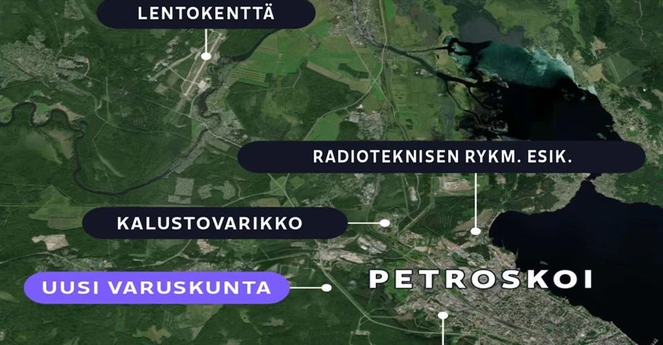супутниковий знімок - Карелія, РФ