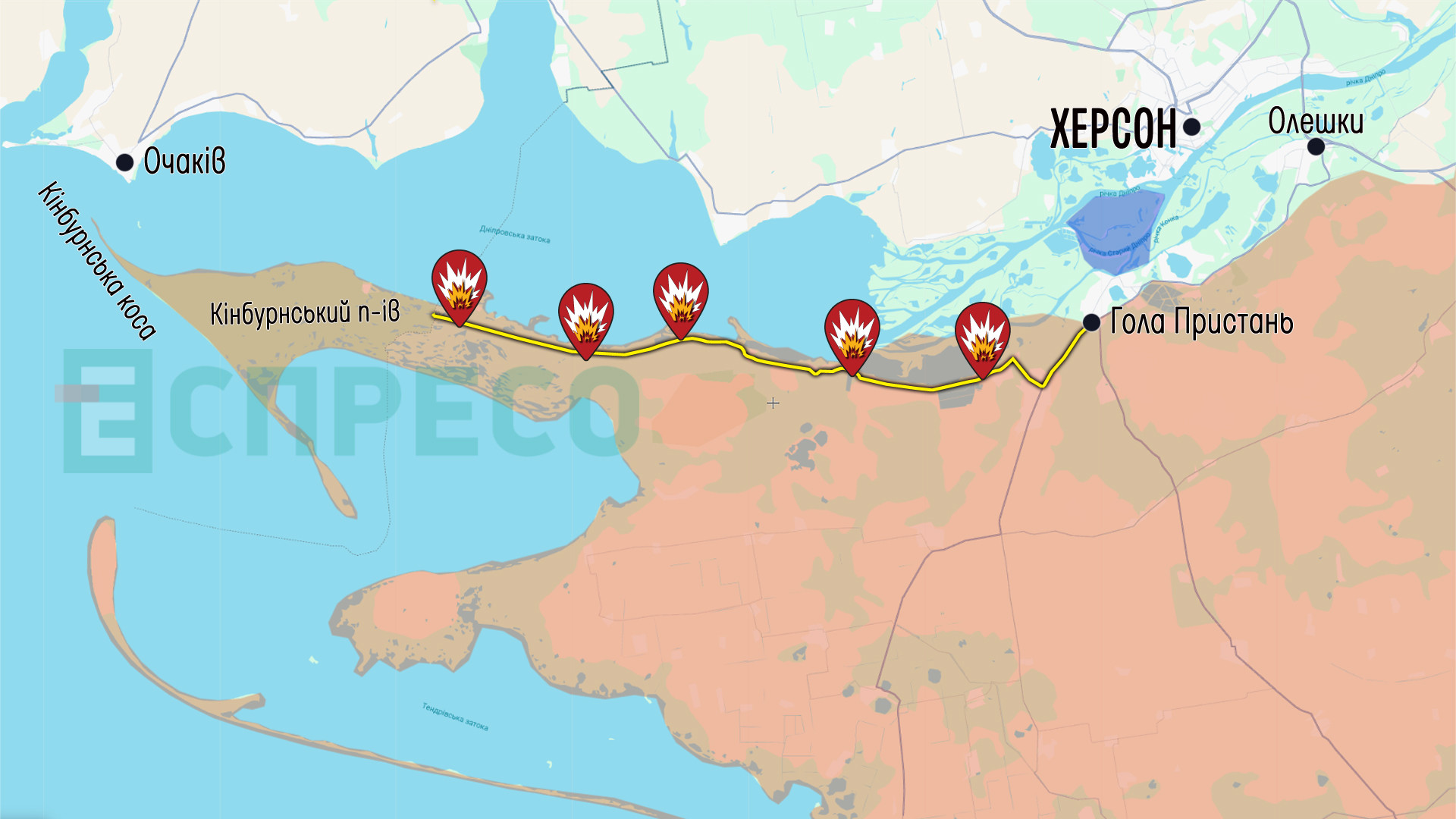 Карта бойових дій за 6-13 червня