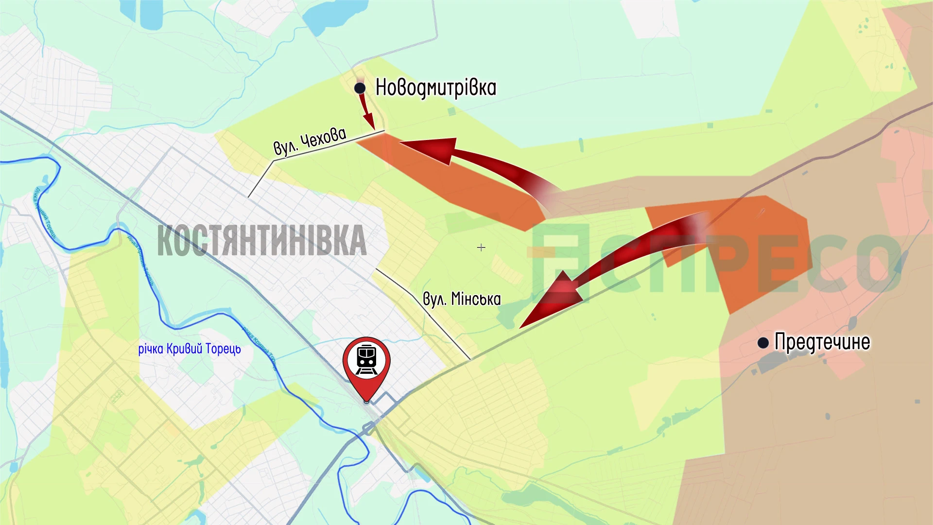 Карта бойових дій за 6-13 червня