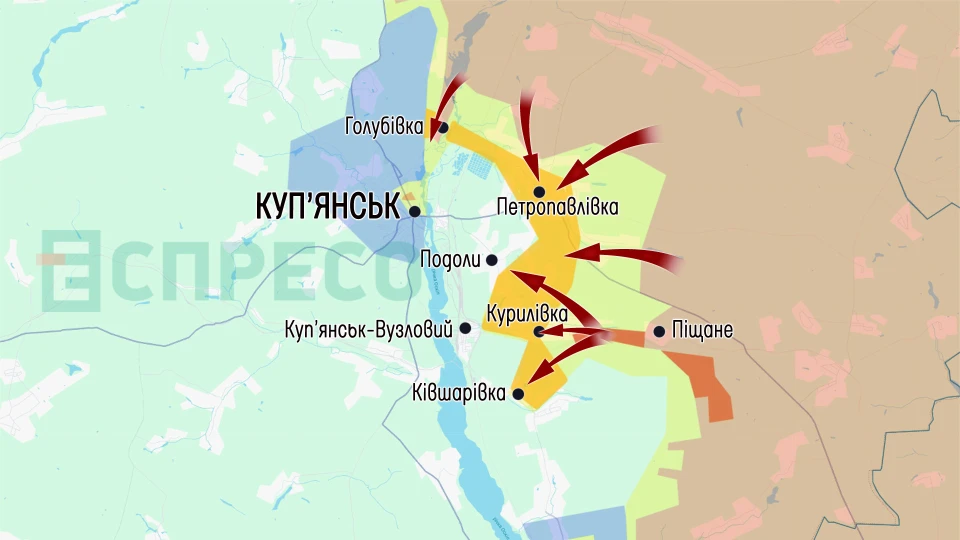Карта бойових дій за 13-20 червня