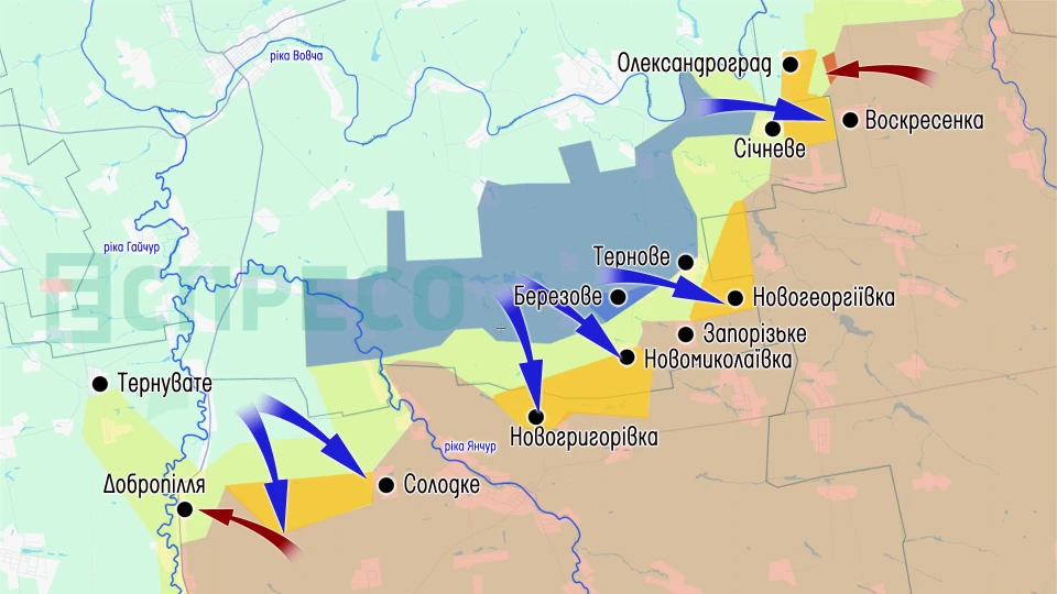 Карта бойових дій за 13-20 червня