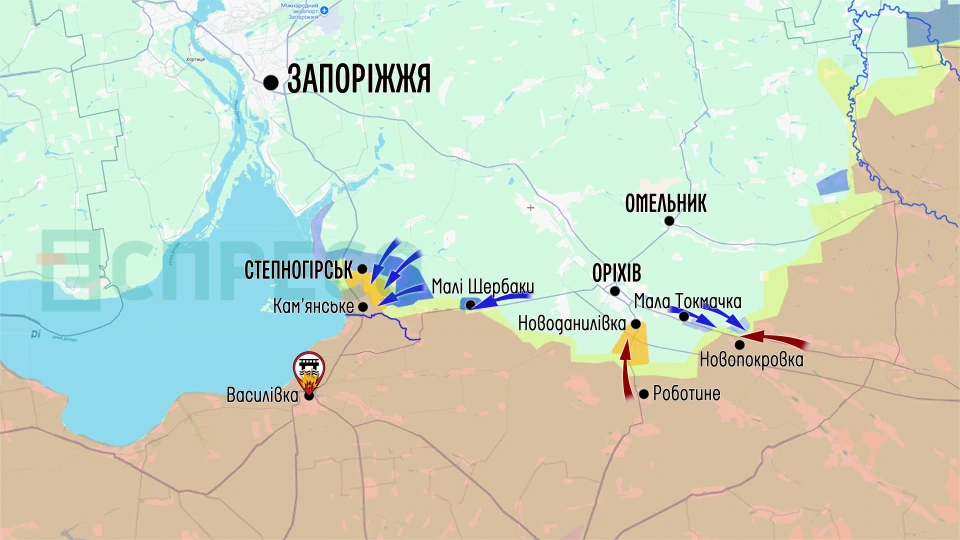 Карта бойових дій за 20-27 червня