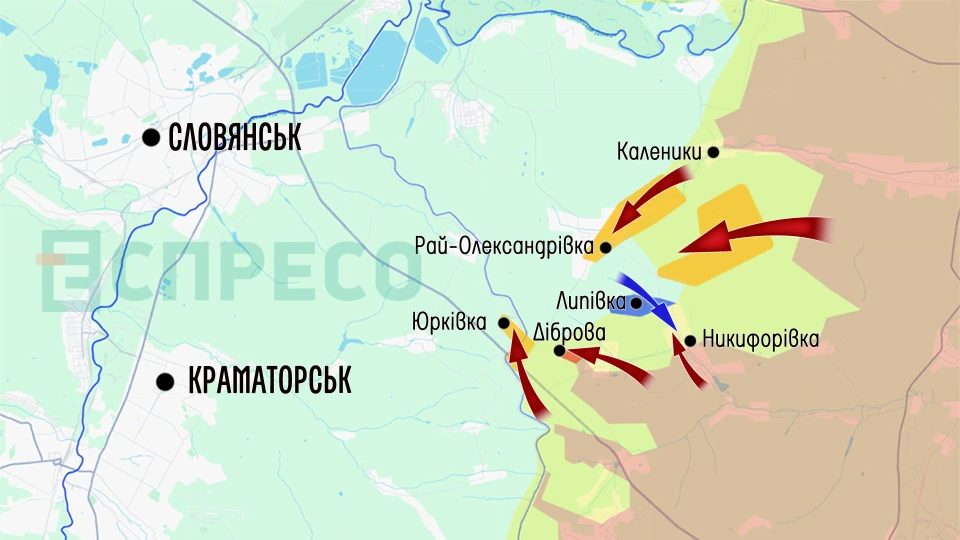 Карта бойових дій за 20-27 червня