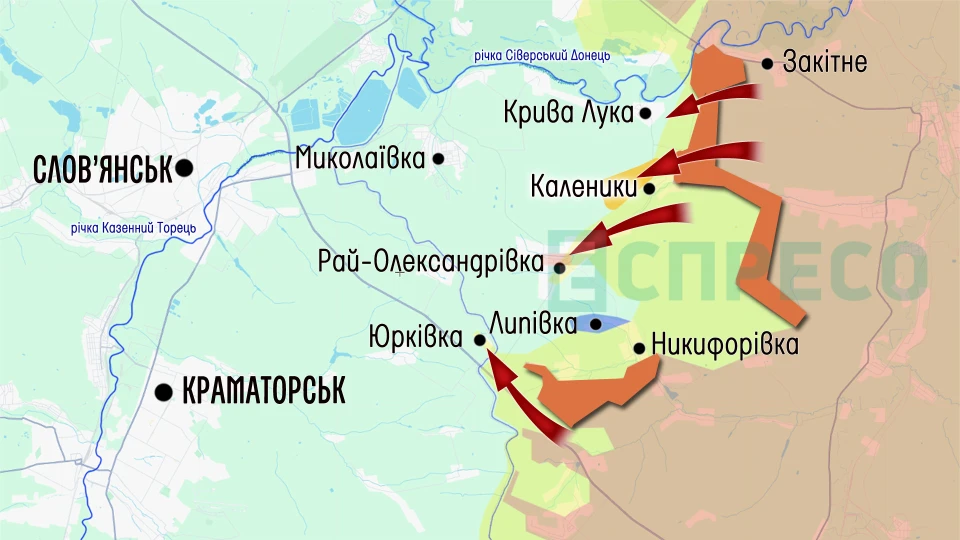 Карта бойових дій за 27 червня – 4 липня