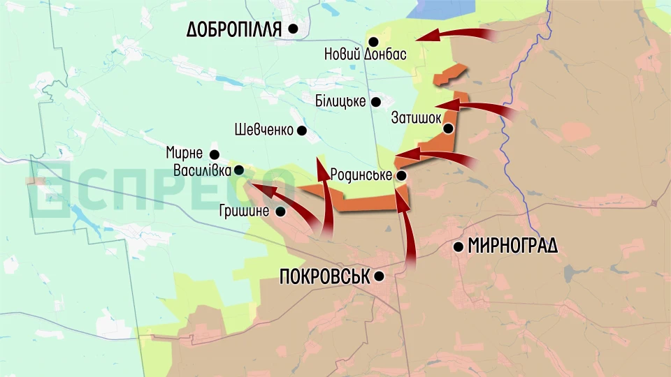 Карта бойових дій за 27 червня – 4 липня