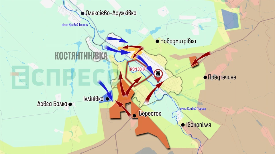 Карта бойових дій за 27 червня – 4 липня
