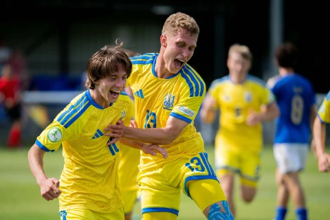 Богдан Оличенко та Данило Малов (праворуч), збірна України U19