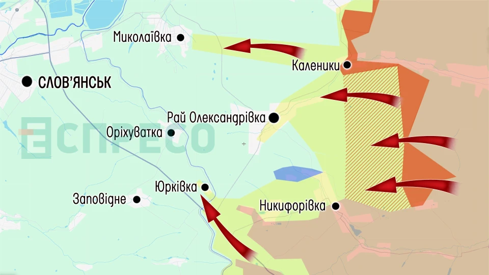 Карта бойових дій за 4-11 липня
