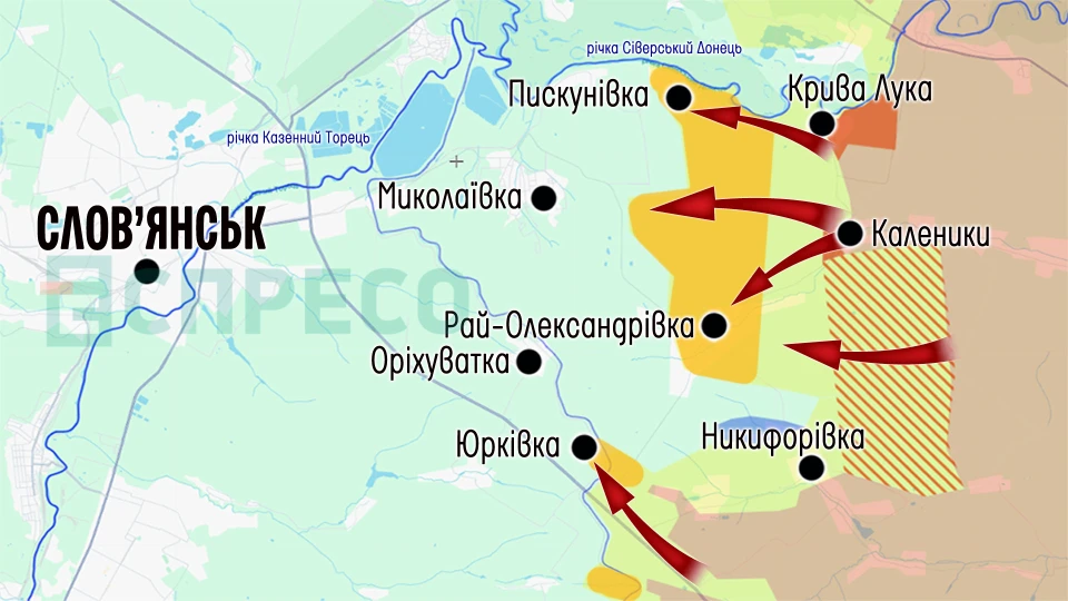 Карта бойових дій за 11-18 липня