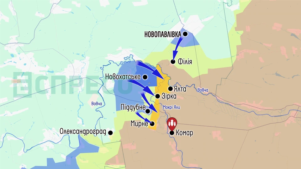 Карта бойових дій за 11-18 липня
